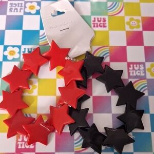 Red and Black Star Bracelets